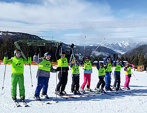 Gruppenbild aus dem Skilager