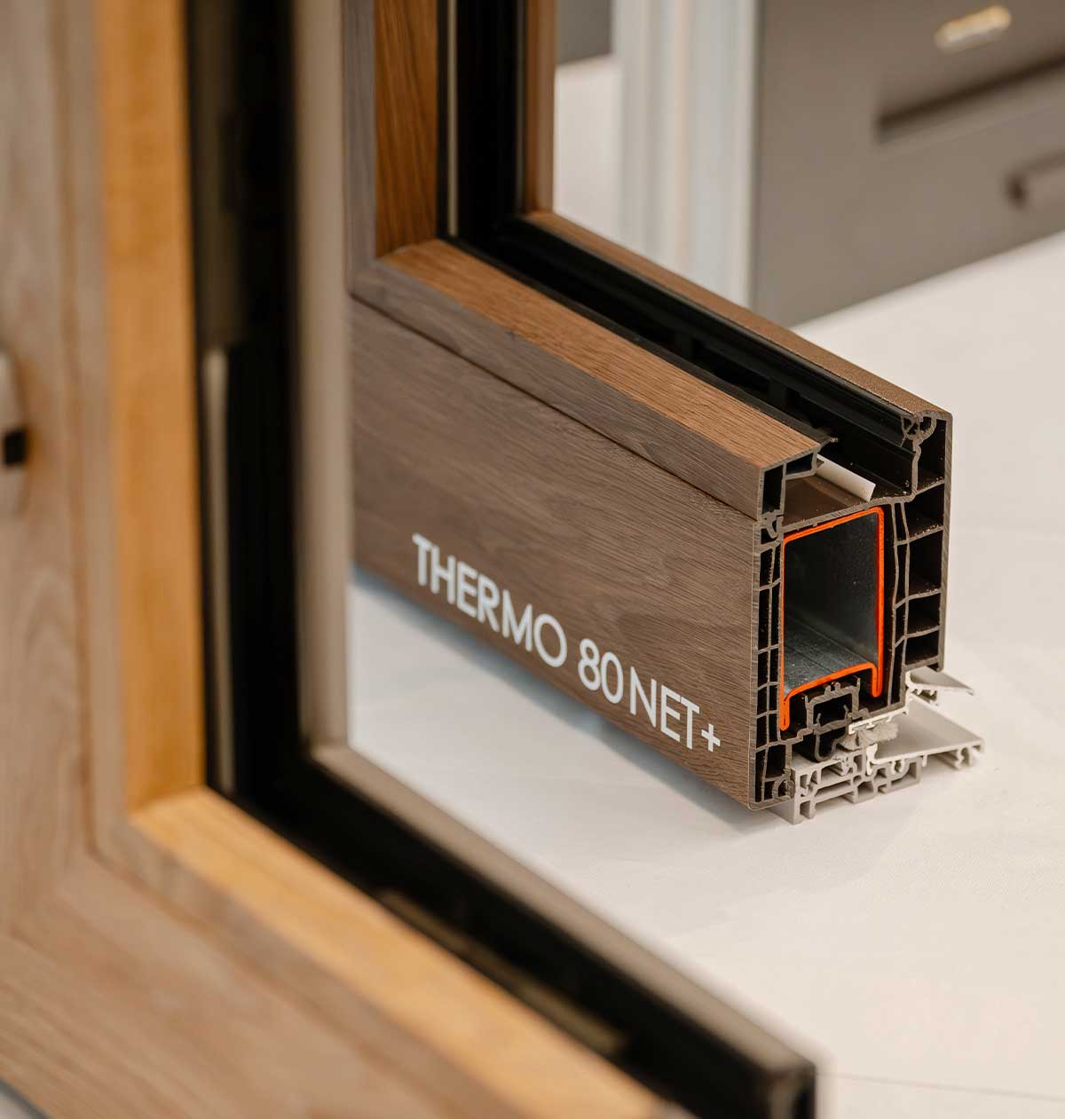 Kunststoff-Haustür Thermo - Profil-Detailansicht - Brömse, Haldensleben